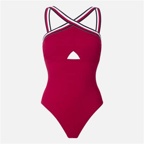 tommy hilfiger swimsuit one piece|tommy hilfiger red bikini.